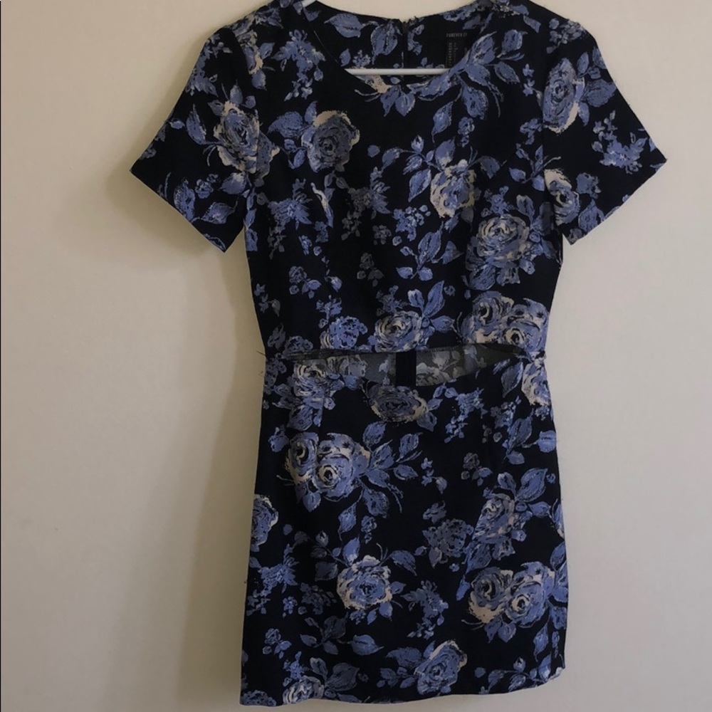 Floral cutout dress